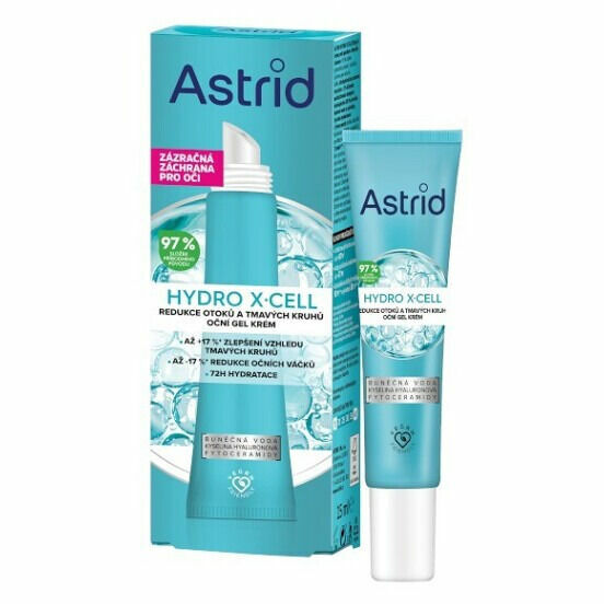 ASTRID Hydro X-Cel Oční gel krém proti otokům a tmavým kruhům 15 ml, Forma výrobku: Gel porovnat ceny