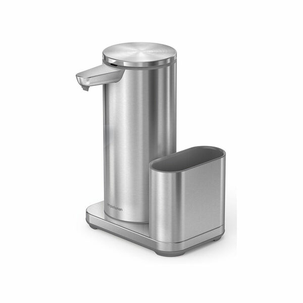 Simplehuman Bezdotykový dávkovač mýdla + držák na houbičku 414 ml nerez ocel porovnat ceny