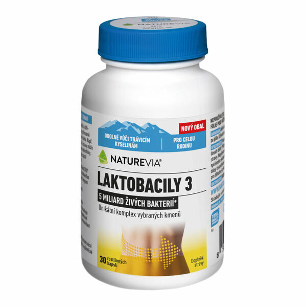 NATUREVIA Laktobacily "3" 30 kapslí porovnat ceny