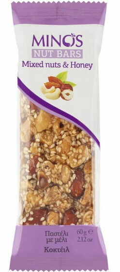 Minos Tyčinka ořísková v medu Mix ořechů 60g porovnat ceny