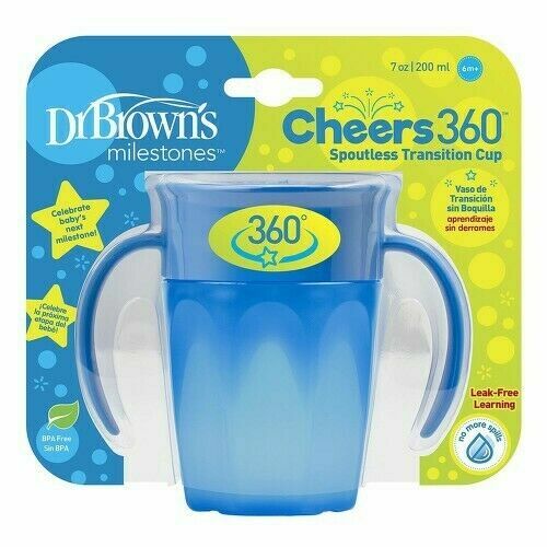 DR.BROWNS Hrnek Cheers360 6m+ 200ml modrý porovnat ceny