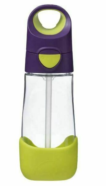 B.box Láhev na pití s brčkem fialová/zelená 450ml porovnat ceny