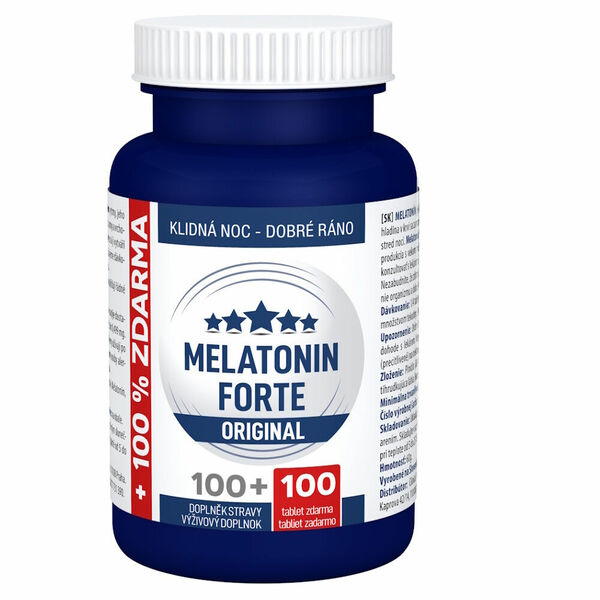 CLINICAL Melatonin forte original 100 + 100 tablet ZDARMA porovnat ceny