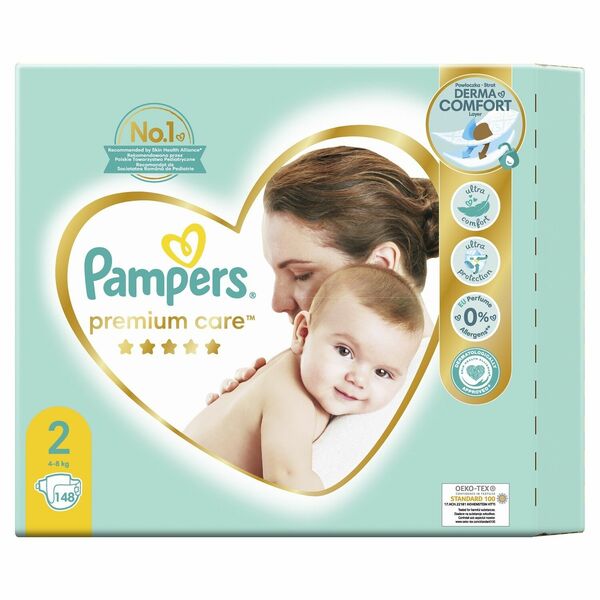 Pampers Premium Care Velikost 2 Plenky 148ks porovnat ceny