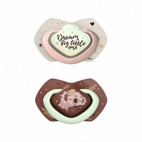 Canpol babies Set symetrických silikonových dudlíků Light touch 6-18m Sleepy Koala, růžový 2ks porovnat ceny