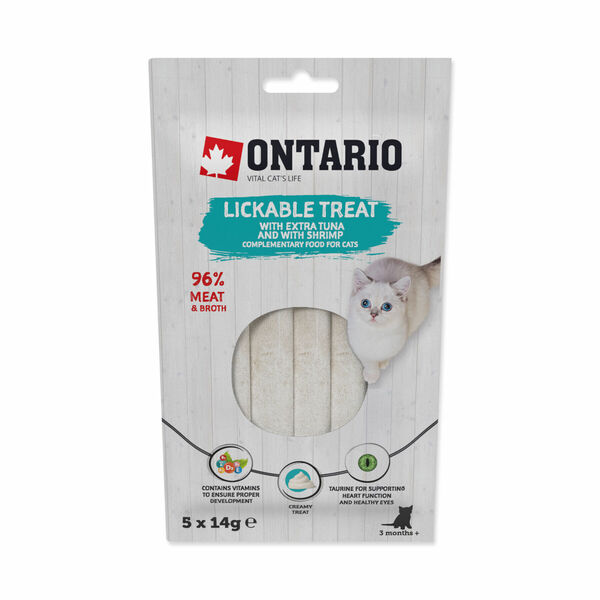 Ontario Pochoutka lízací extra tuňák a krevety 5x14 g porovnat ceny