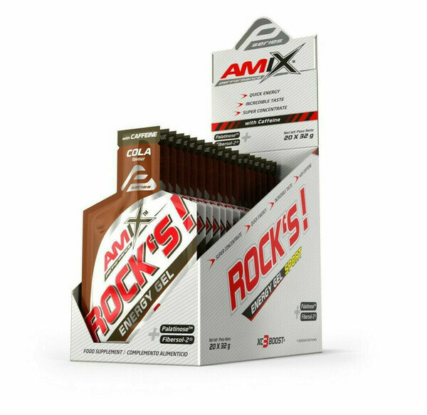 Amix Rock's Energy Gel s kofeinem, Cola, 20x32g porovnat ceny