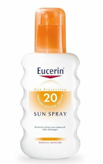 EUCERIN SUN SPF20 Sprej na opalování 200ml porovnat ceny