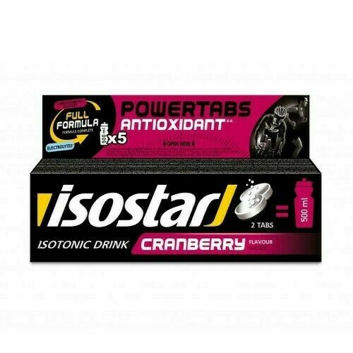 ISOSTAR Powertabs šumivé tablety cranberry 10x12g porovnat ceny