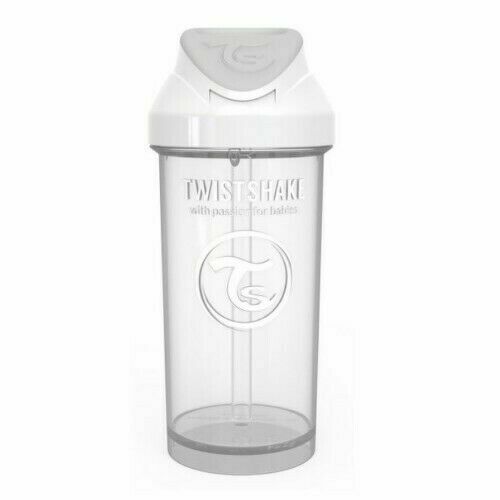 Twistshake Lahev netekoucí+brčko 360ml 6m+ bílá porovnat ceny