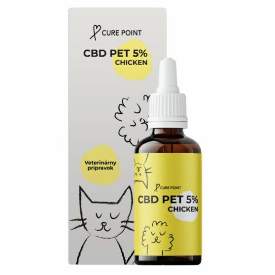 CURE POINT CBD Pet 5% Olej pro psy Chicken 10 ml porovnání ceny