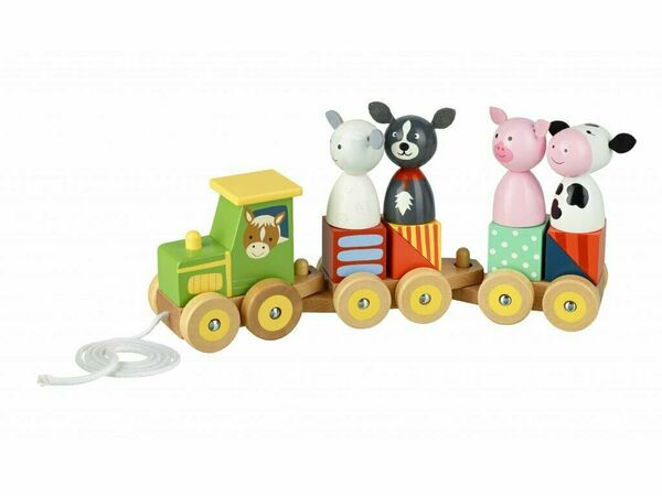 Orange Tree Toys Puzzle vláček farma porovnat ceny