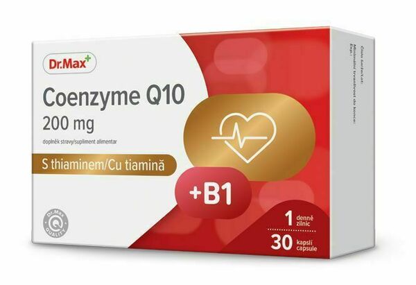 Dr. Max Coenzyme Q10 200 mg s thiaminem 30 kapslí porovnat ceny