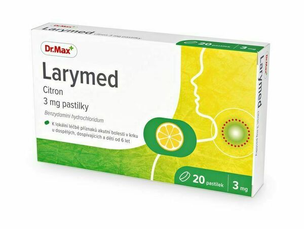 Dr. Max Larymed Citron 3 mg 20 pastilek porovnat ceny