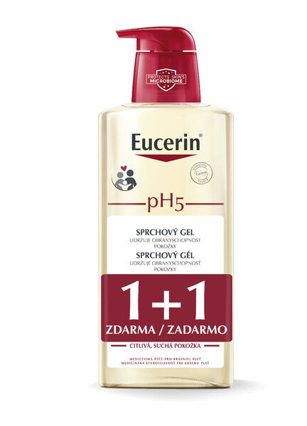 Eucerin Ph5 Sprchový gel 1+1 2x400 ml porovnat ceny