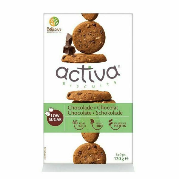 Belkorn Activa Protein sušenky s belgickou čokoládou 120 g porovnat ceny