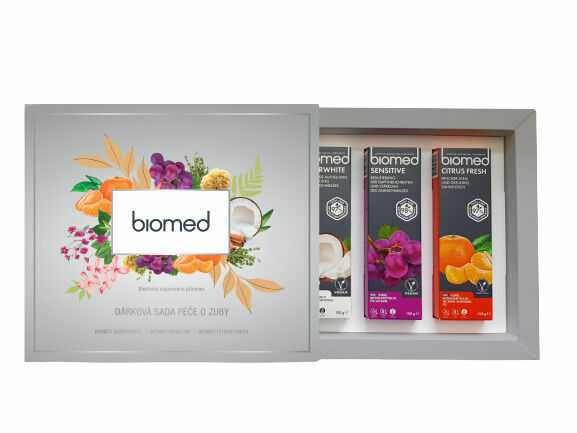Biomed Dámská dárková sada Superwhite, Sensitive, Citrus Fresh 3 x 100 ml porovnat ceny