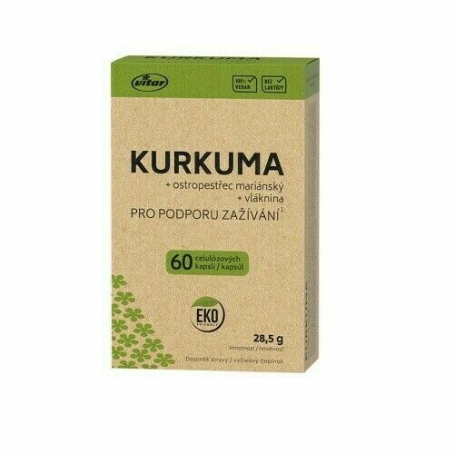 Vitar Kurkuma + ostropestřec EKO cps.60 porovnat ceny