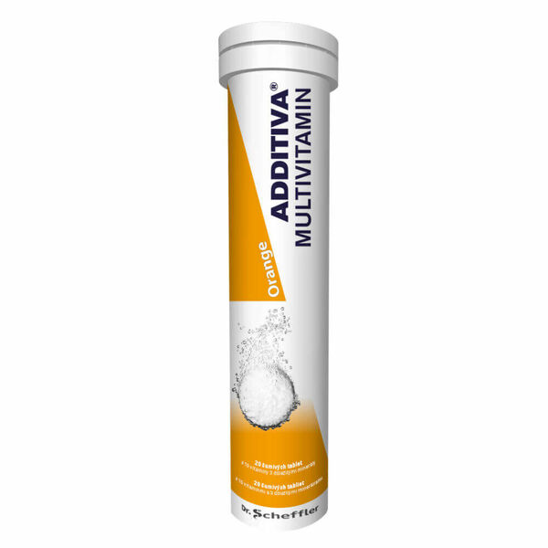 ADDITIVA Multivitamin pomeranč 20 šumivých tablet porovnat ceny