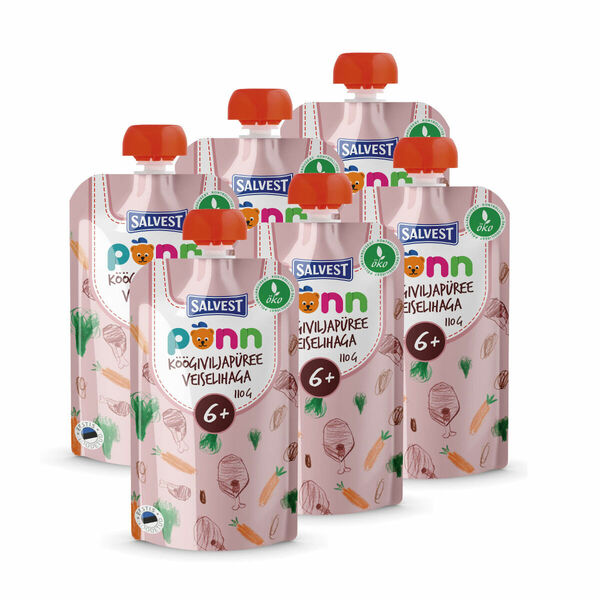 SALVEST Põnn BIO Hovězí maso se zeleninovým pyré 6x100 g porovnat ceny