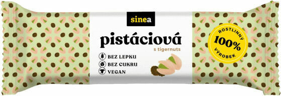 sinea Tyčinka pistáciová s tigernuts 40g porovnat ceny