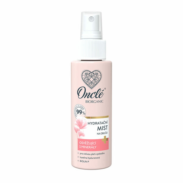 Onclé Biorganic Hydratační mist na obličej 100ml porovnat ceny