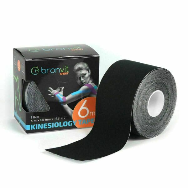 BronVit Sport Kinesio Tape classic 5 cm x 6 m tejpovací páska černá porovnat ceny