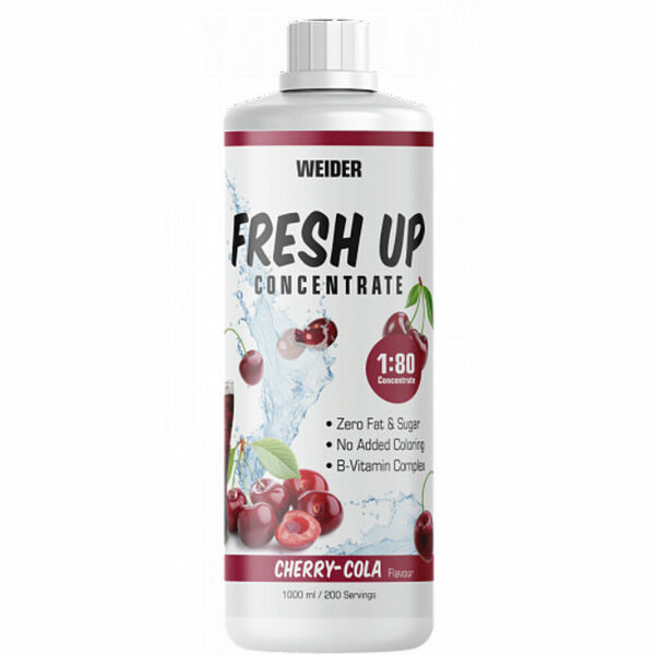 WEIDER Fresh UP iontový koncentrát třešeň a cola 1000 ml porovnat ceny