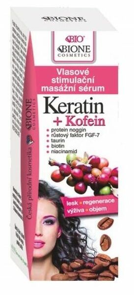 Bione Cosmetics BIO KERATIN + KOFEIN vlasové stimulační sérum 215 ml porovnat ceny