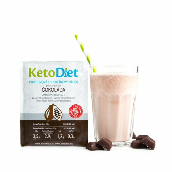 KETODIET Proteinový nápoj příchuť čokoláda 7 porcí porovnat ceny