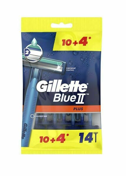 Gillette Blue2 Plus pánské jednorázové holítko 10+4 ks porovnat ceny