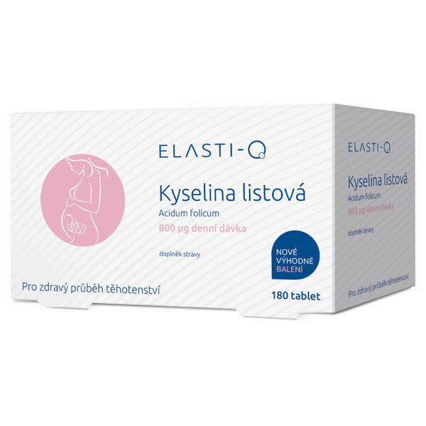 ELASTI-Q Kyselina listová 800 180 tablet porovnat ceny