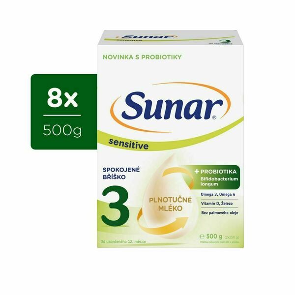 Sunar Sensitive 3 8x500 g porovnat ceny