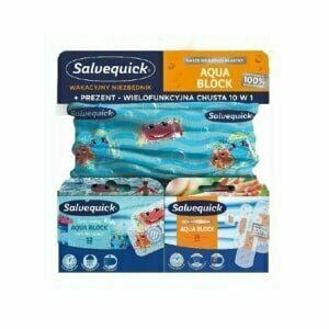 Salvequick Náplast voděodolná, sada 16ks + dětská sada 12ks + šála zdarma porovnat ceny