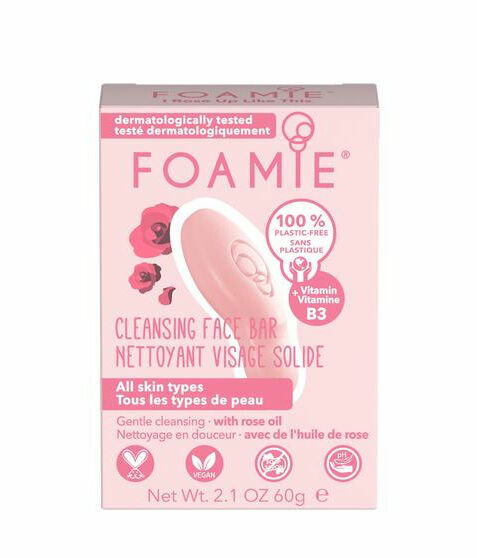 Foamie Čistící tuhé mýdlo na obličej s růžovým olejem na všechny typy pleti I Rose Up Like This 60g porovnat ceny