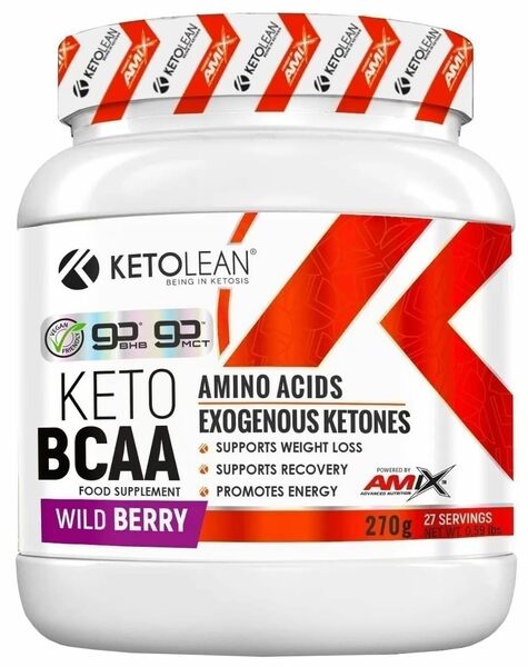 Amix KetoLean Keto goBHB + BCAA, Lesní plody 270g porovnat ceny