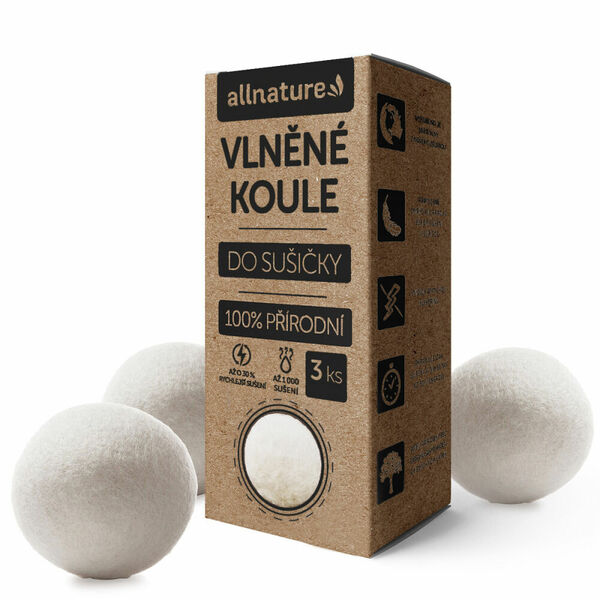 ALLNATURE Vlněné koule do sušičky 3 kusy porovnat ceny