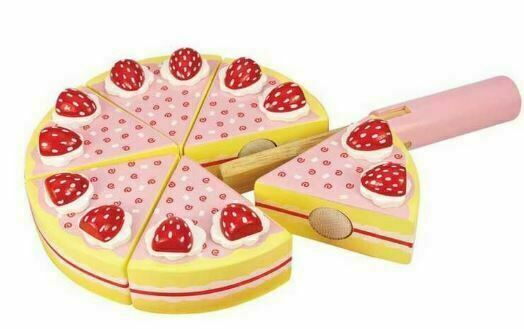 Bigjigs Toys Dřevěný krájecí dort s jahodama porovnat ceny