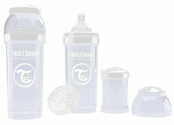 Twistshake antikoliková láhev WHITE 260ml porovnat ceny