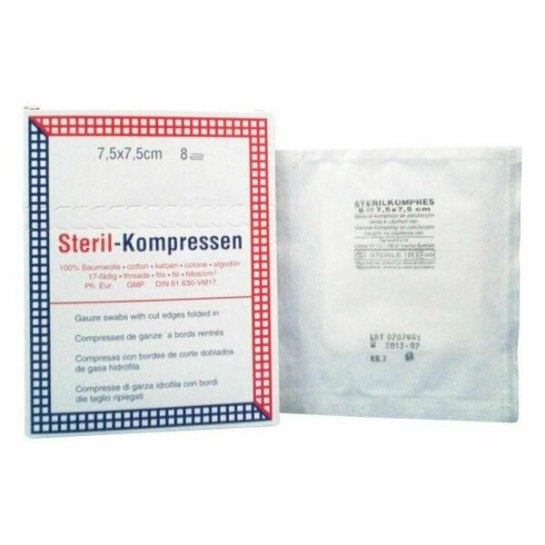 Kompres gáza krabička ster7.5x7.5cm/25x2 Steriwund porovnat ceny