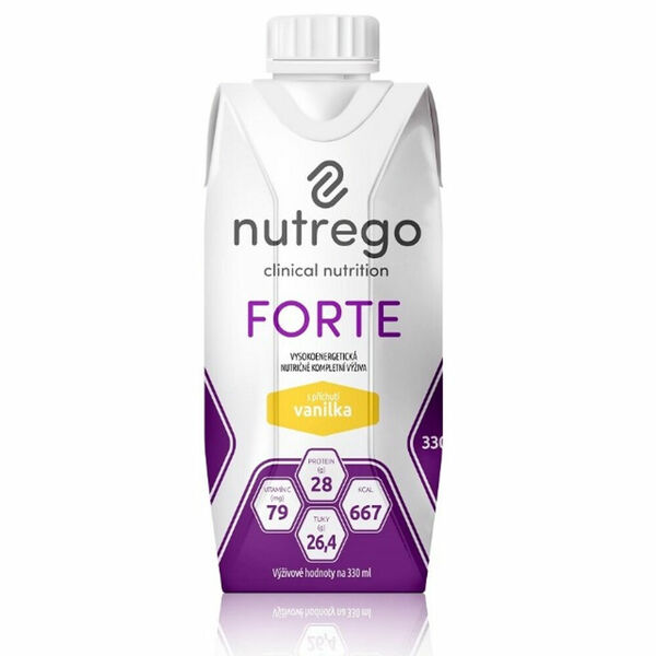 NUTREGO FORTE Výživa 12 x 330 ml, Příchuť: Vanilka porovnat ceny