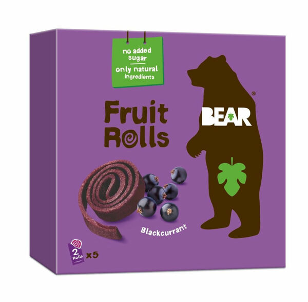BEAR Fruit Rolls černý rybíz ovocné rolované plátky 5x20 g porovnat ceny