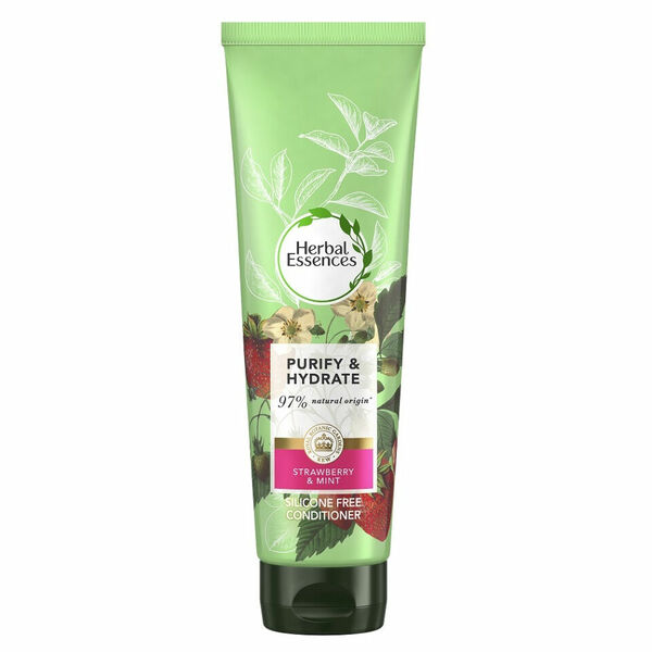HERBAL ESSENCES Strawberry & Mint Purify and Hydrate Balzám pro všechny typy vlasů 275 ml porovnat ceny
