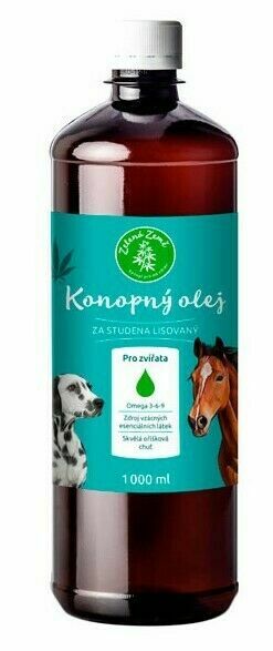 Zelená Země Konopný olej pro zvířata 1000ml porovnat ceny