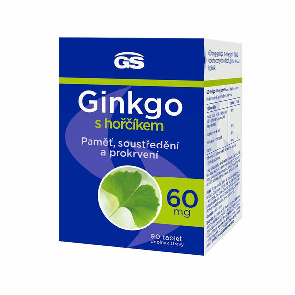 GS Ginkgo 60mg s hořčíkem 90 tablet porovnat ceny