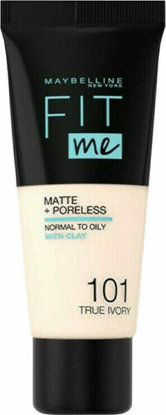 Maybelline Fit Me sjednocující matující make-up pro normální až mastnou pleť 101 True Ivory 30ml porovnat ceny