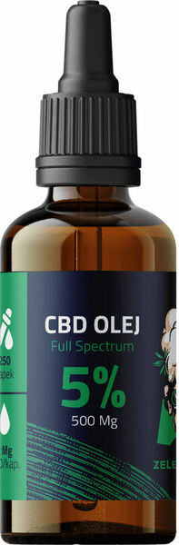 Zelená Bába 5% CBD olej 10ml porovnat ceny