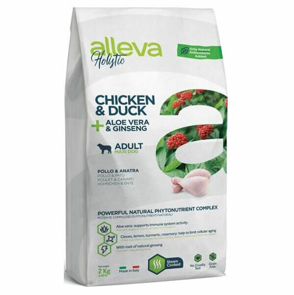 ALLEVA Holistic Adult Maxi Chicken&Duck granule pro psy 2 kg porovnat ceny