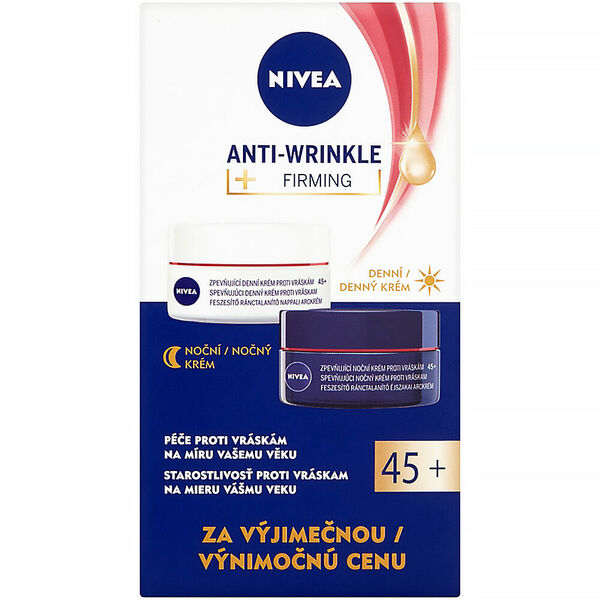 NIVEA Zpevňující denní a noční krém proti vráskám 45+ 2x 50 ml porovnat ceny