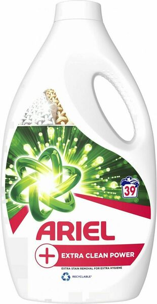 Ariel Extra Clean Power, tekutý prací gel (39 pracích dávek) 2,15l 2.15 l porovnat ceny